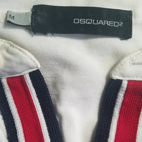 Men's "Dsquared2" White Tee Shirt - Picture 5 of 5